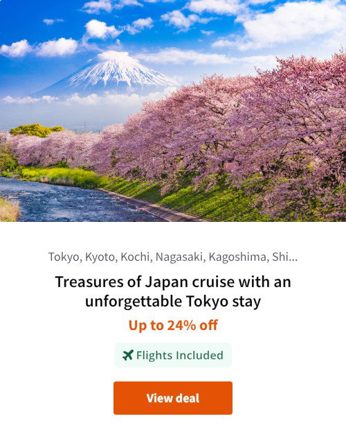 Treasures of Japan cruise with an unforgettable Tokyo stay