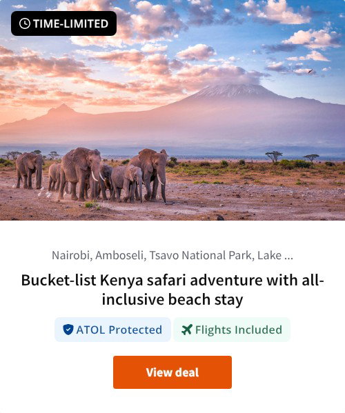 Bucket-list Kenya safari adventure with all-inclusive beach stay