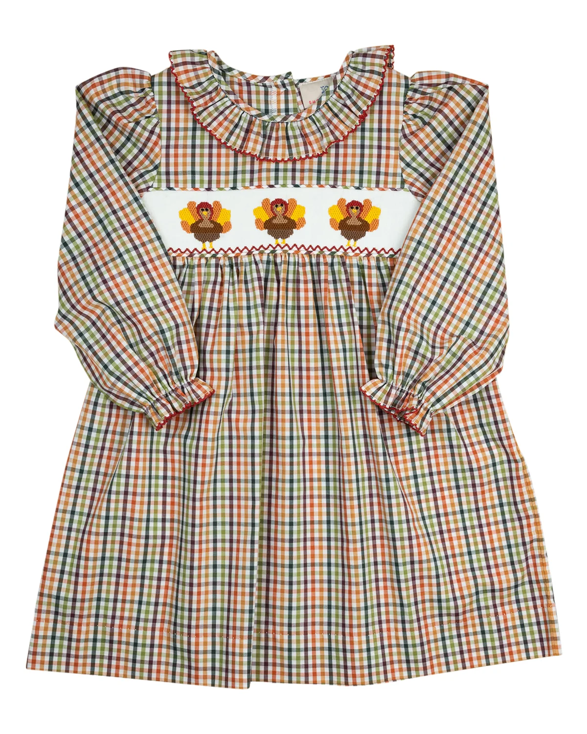 Image of Turkey Smocked Orchard Plaid Dress