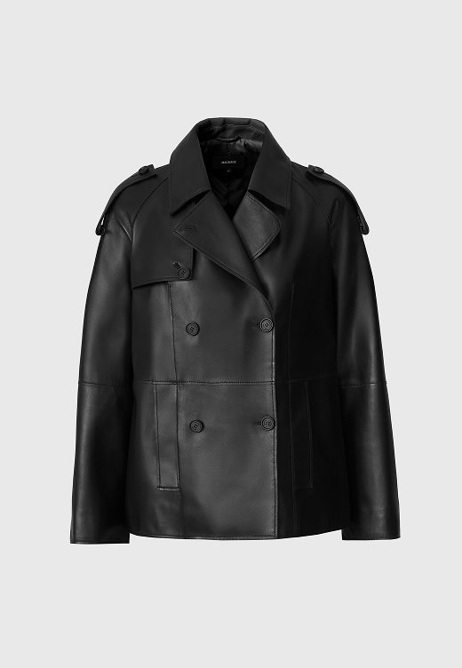 DOLORES Double-Breasted Leather Jacket