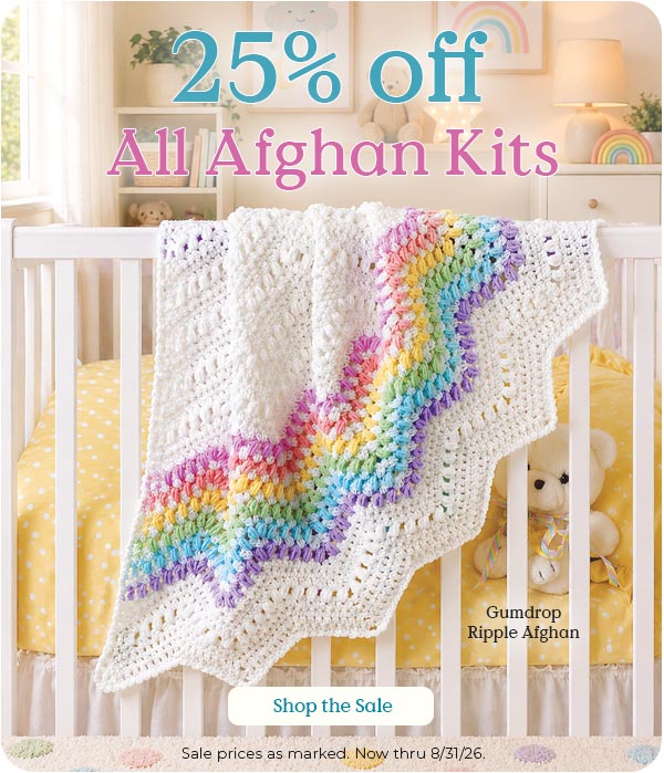25% Off Afghan Kits