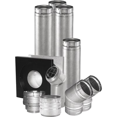 DuraVent Vent Unit Heater Kit, 4in. Horizontal, Model# 4UHK-KVNT