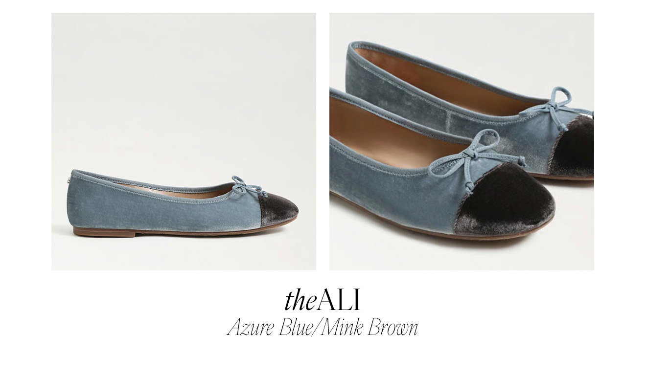 The Alie Cap Toe | Azure Blue/Mink Brown