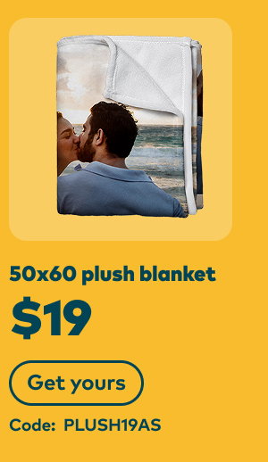 50x60 plush blanket $19. Code: PLUSH19AS. Get yours.