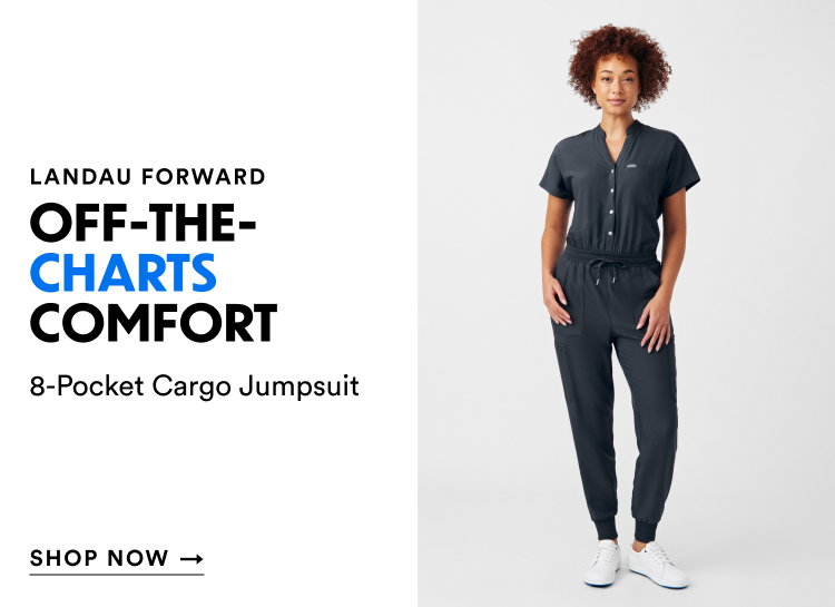 Landau Forward | Off-The-Charts Comfort | 8-Pocket Cargo Jumpsuit | Shop Now