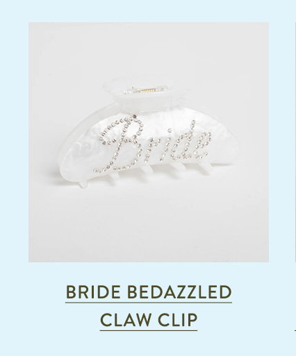 Bride Bedazzled Claw Clip
