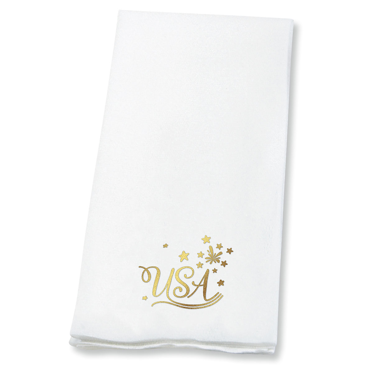 Image of Americana Foil Stamped Disposable Hand Towels