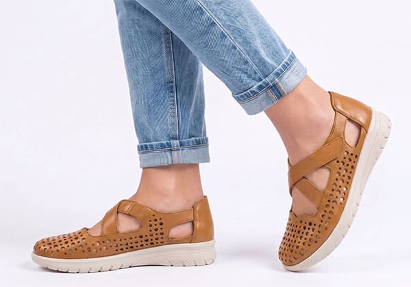 Ziera Sachet XF Leather Womens Comfortable Extra Wide Fit Shoes