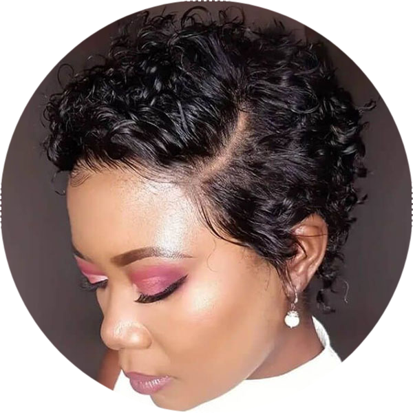 IDefinewig Glueless Short Wigs Loose Curly Highlight Lace Frontals Human Hair Wigs