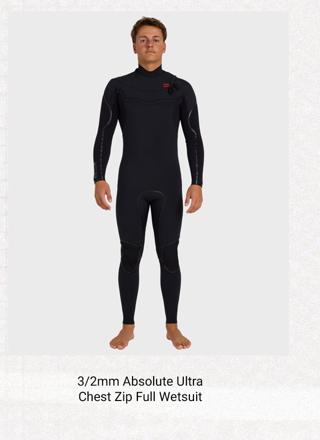 3/2mm Absolute Ultra Chest Zip Full Wetsuit - Strategic paneling and added stretch in key zones are designed to move naturally with your paddle and pop-up.