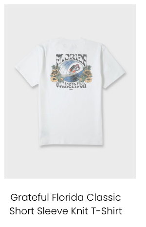 Grateful Florida Classic Short Sleeve Knit T-Shirt