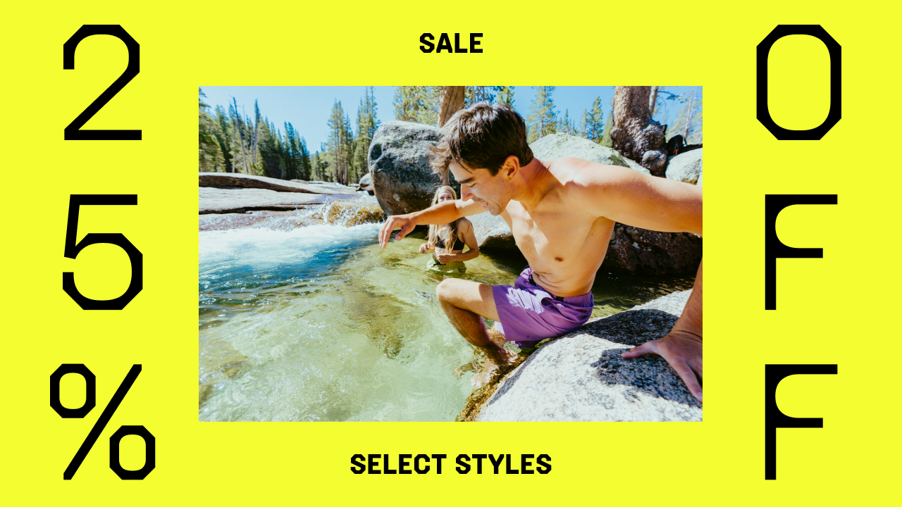25% OFF Sale select styles.