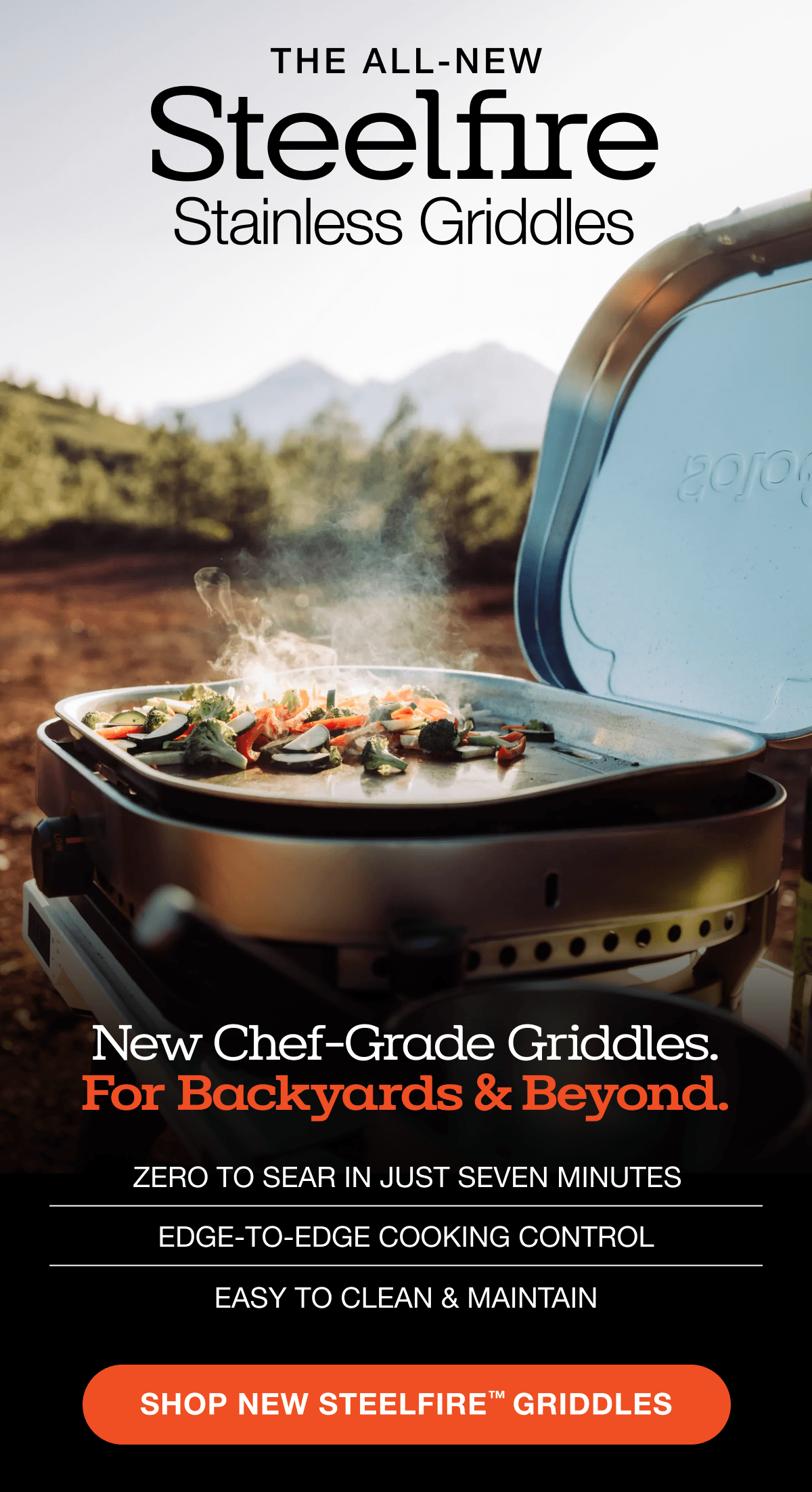Steelfire 22 Stainless Griddle