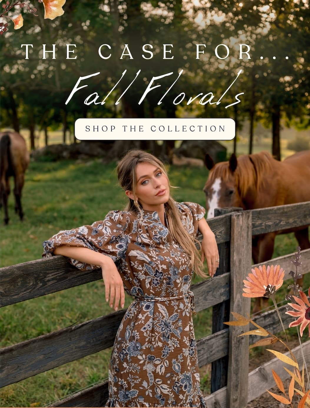 "The case for fall florals. Shop the collection."