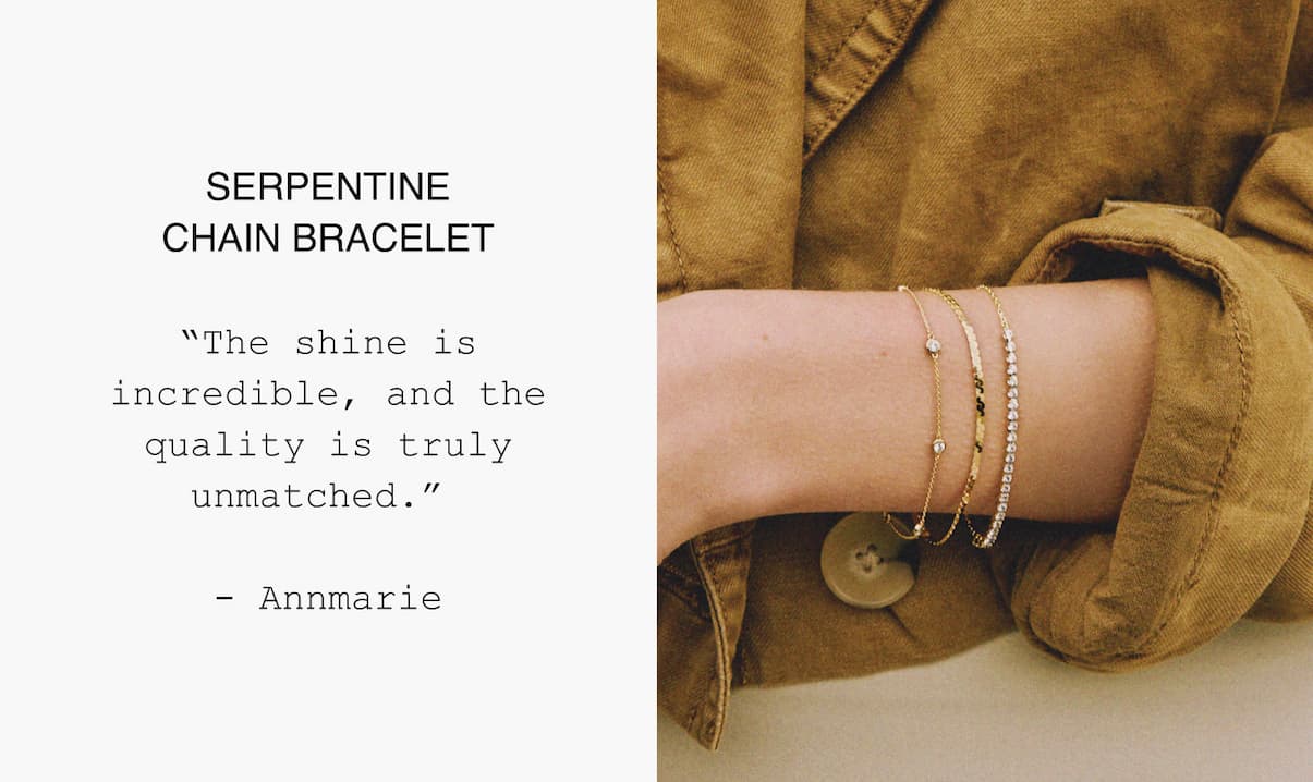 Serpentine Chain Bracelet.