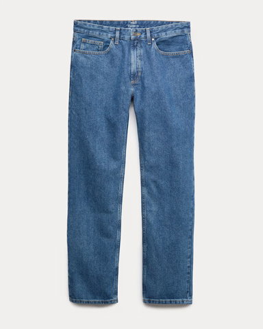 Straight Fit Pure Cotton Value Jeans in Medium Blue
