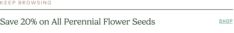Save 20% on All Perennial Flower Seeds