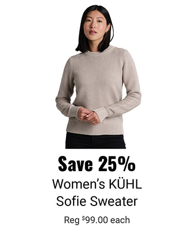 Save 25% Women's KUHL Sofie Sweater