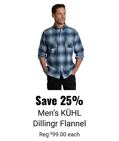 Save 25% Men's KUHL Dillingr Flannel