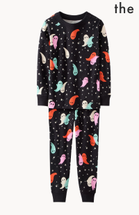 Sparkling Boos on Black Halloween HannaJams™ Pajama Set