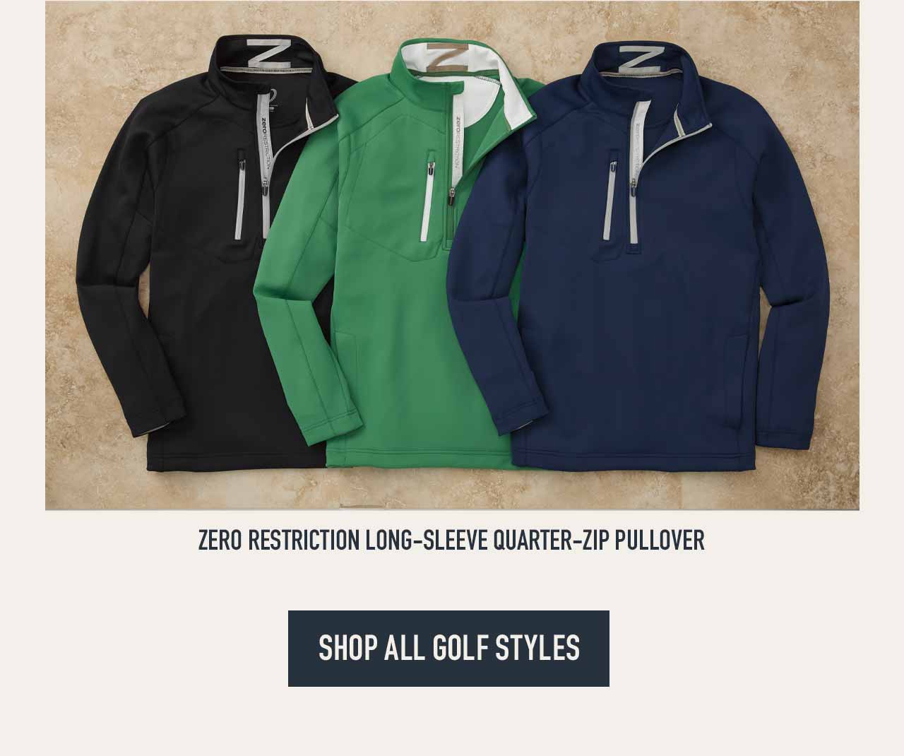 Fall golf performance apparel