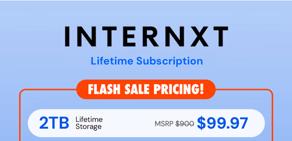 Internxt Cloud Storage Lifetime Subscription: 2TB