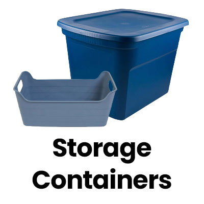 Storage containers.