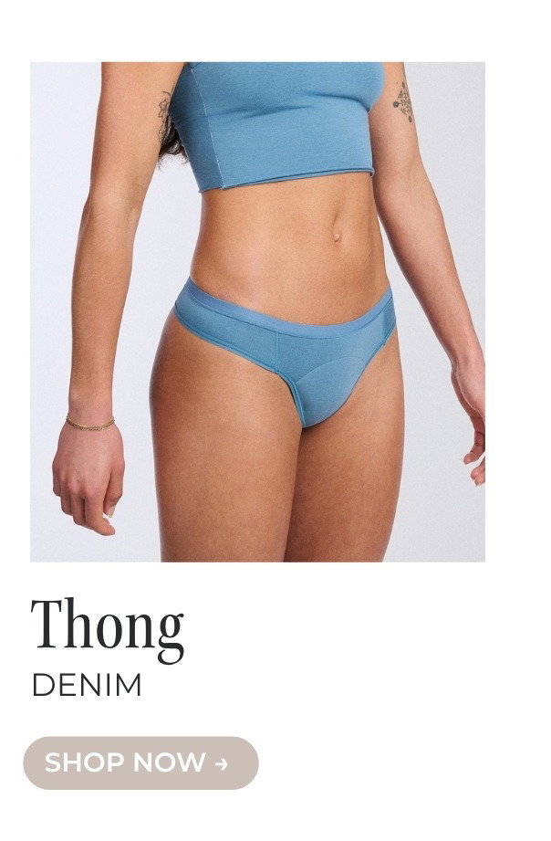 SHOP THE THONG IN DENIM