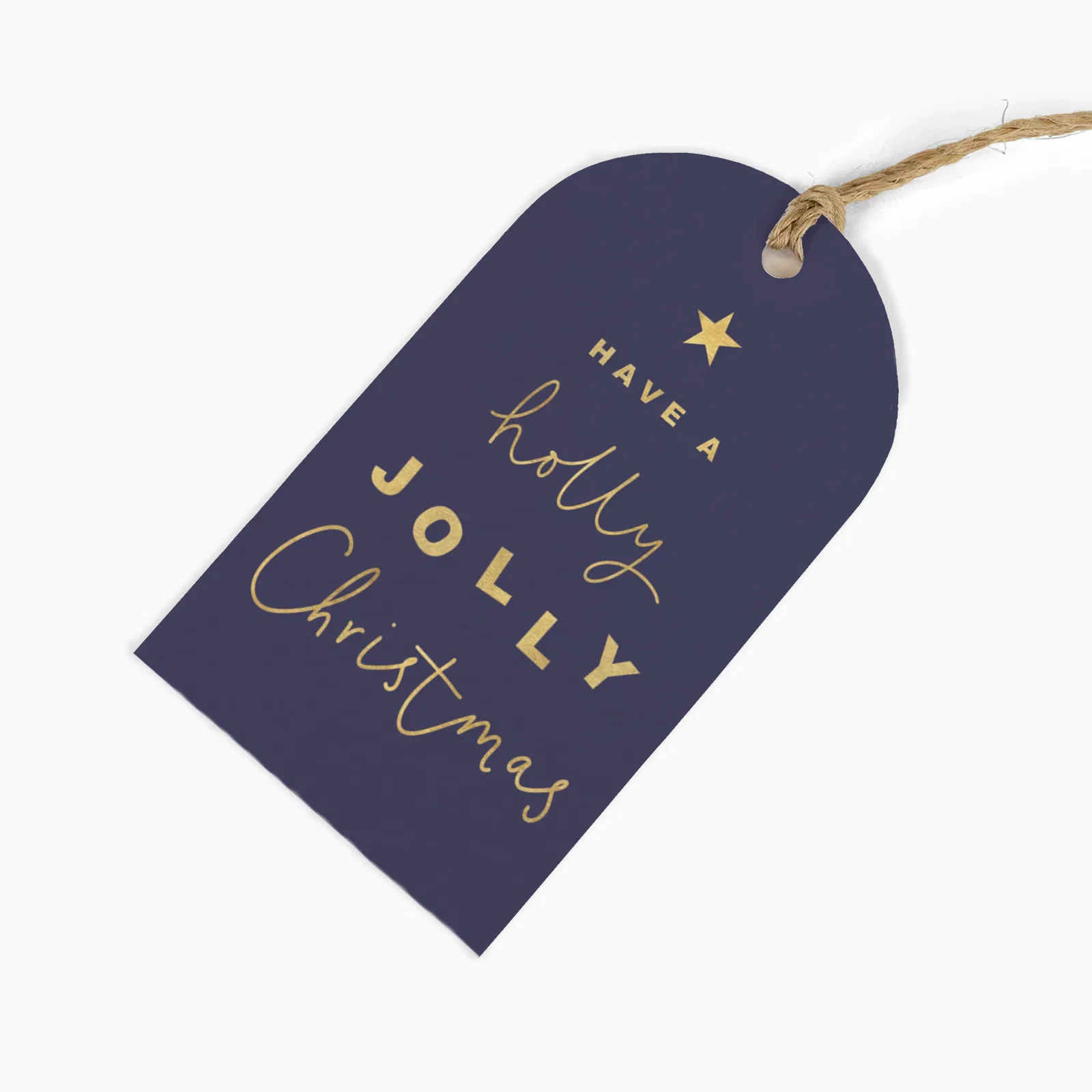 Image of ZWT41 - Jolly Navy Christmas Gift Tags (6 pack)