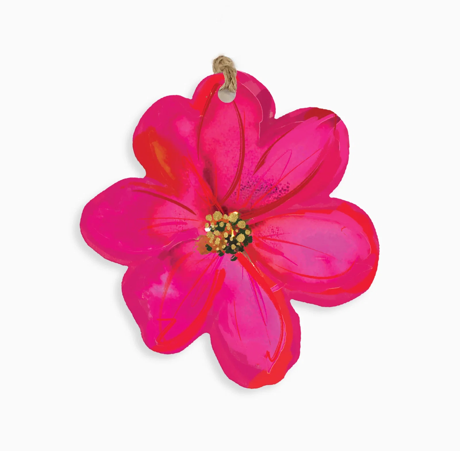 Image of ZWT43 - Poinsettia Christmas Gift Tags (6 pack)