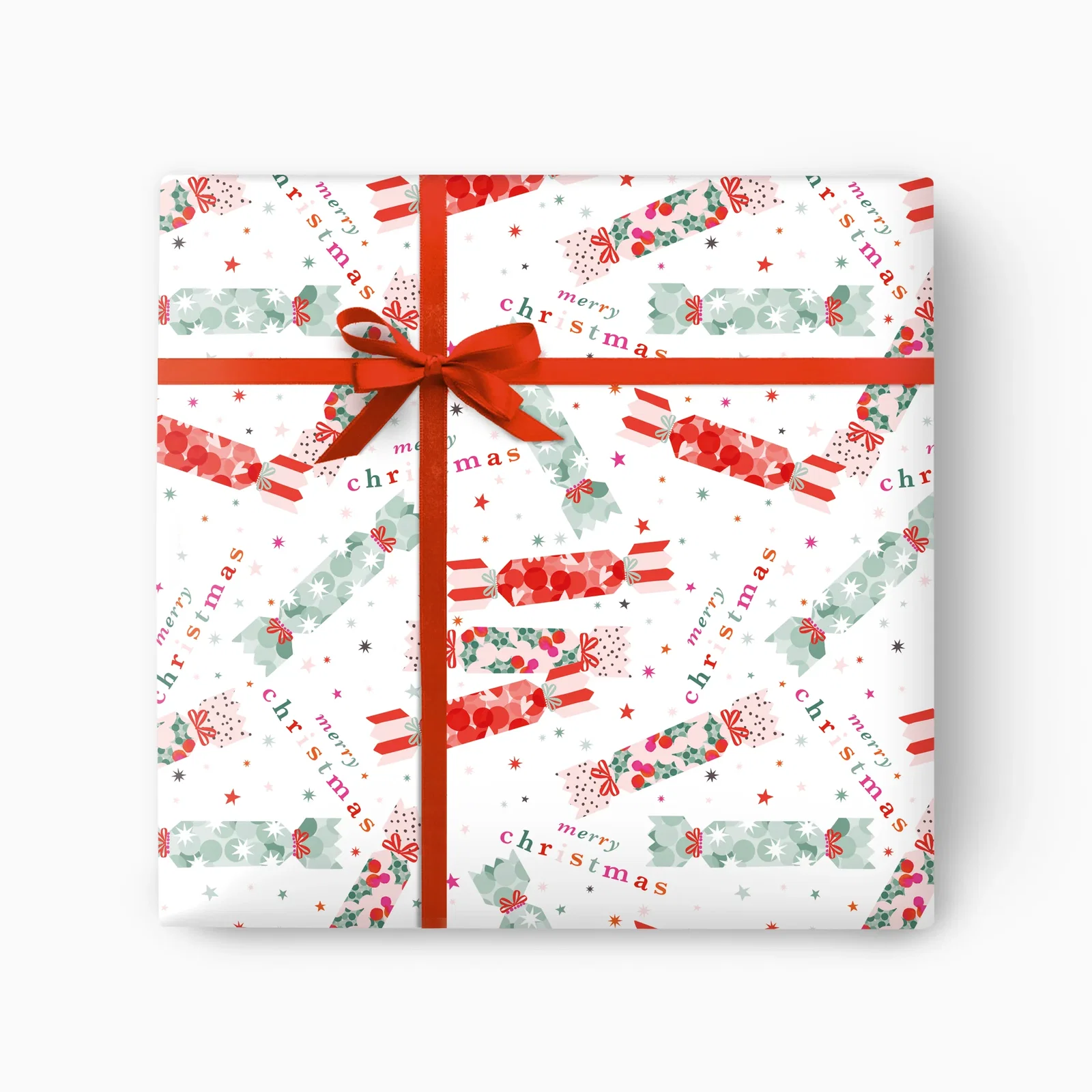 Image of CWP067 - Crackers Christmas Wrapping Paper