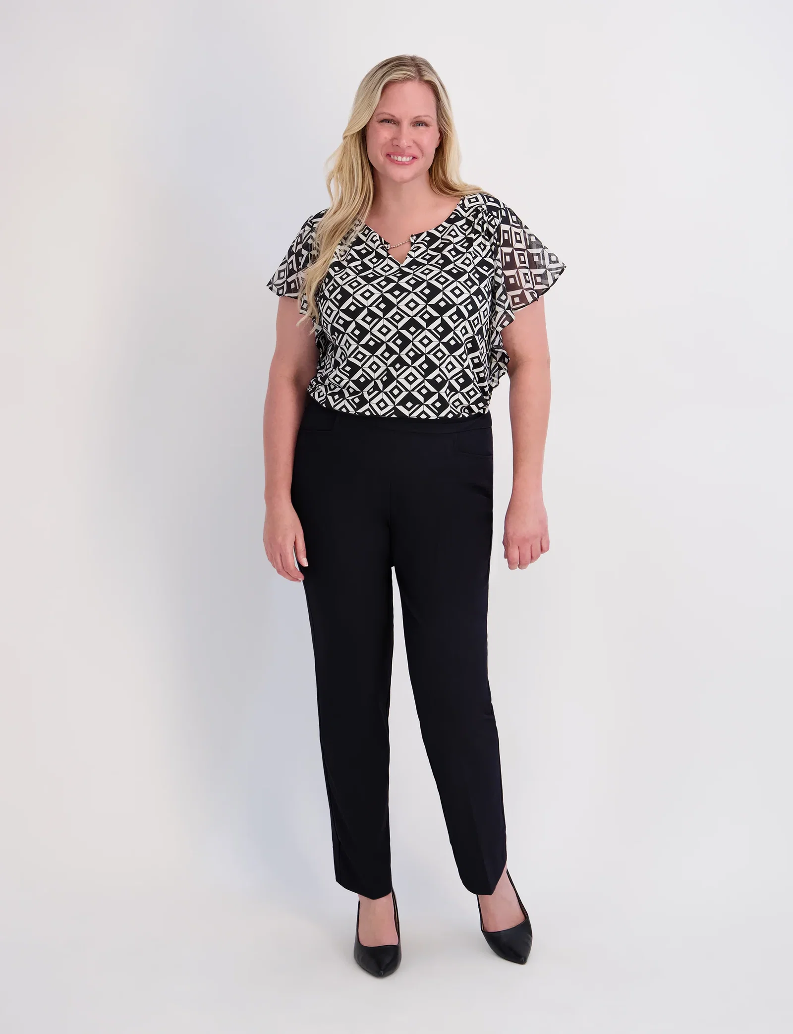 Image of Roz & Ali™ Secret Agent Tummy Control Taper Pants - Plus