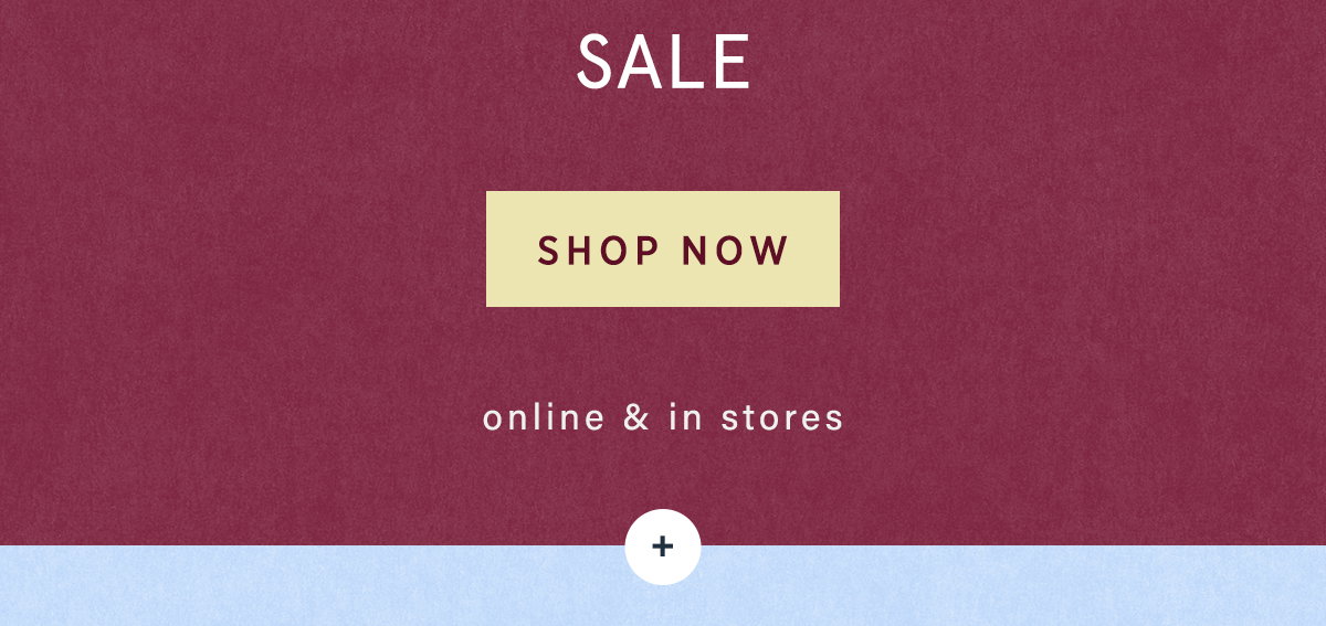 sale, shop now, online and in stores