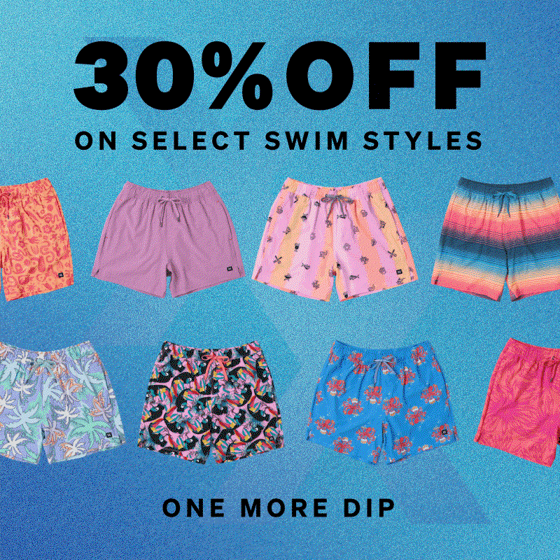 The Last Dip: 30% off on select swim styles