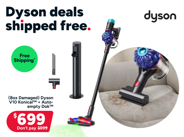 (Box Damaged) Dyson V10 Konical™ + Auto-empty Dok™
