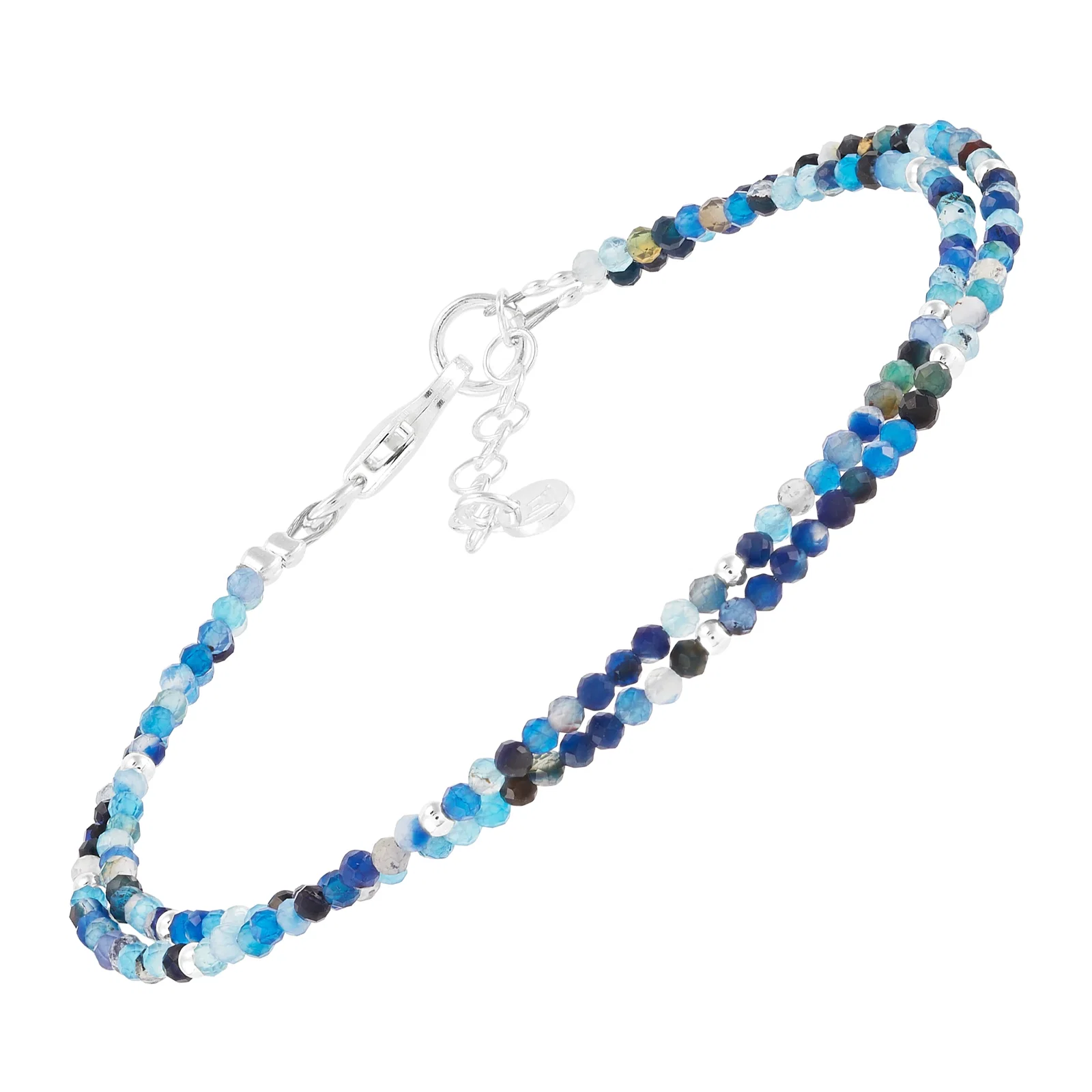 To Aspire Bead Bracelet, Blue Agate