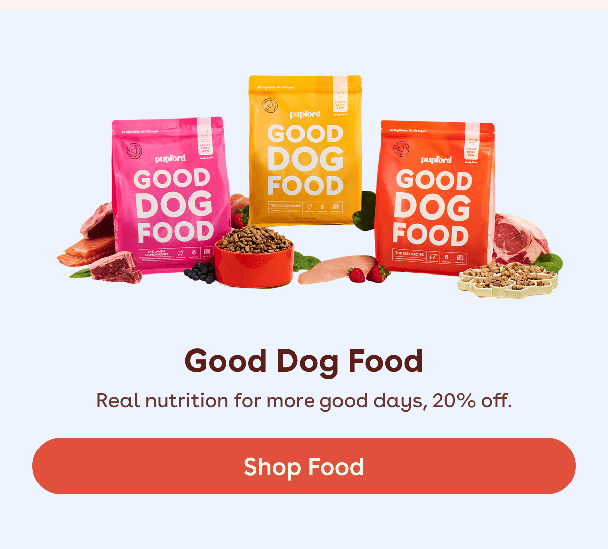 Real nutrition for more good days, 20% off.