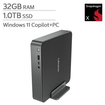 Lenovo IdeaCentre Mini 1 Liter — Snapdragon X Processor — 32GB Memory— 1TB SSD