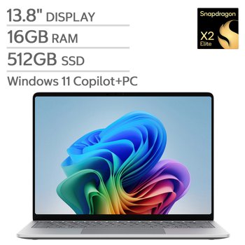 Microsoft Surface Laptop Copilot+ PC 13.8-inch- Qualcomm Snapdragon X2 Elite Processor - PixelSense 2304 x 1536 Touchscreen