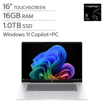 HP OmniBook 5 16-inch Touchscreen Laptop - Qualcomm Snapdragon X Plus 16GB Memory- 1TB SSD