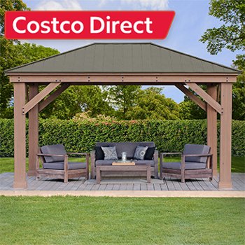 Yardistry 12' x 16' Gazebo with Aluminum Roof