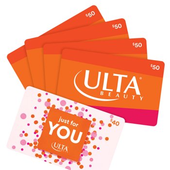 Ulta Beauty - Four $50 eGift Cards + One $40 eGift Card