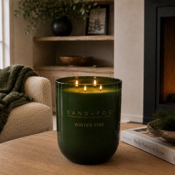 Sand + Fog 60oz Candle with Rubberwood Lid
