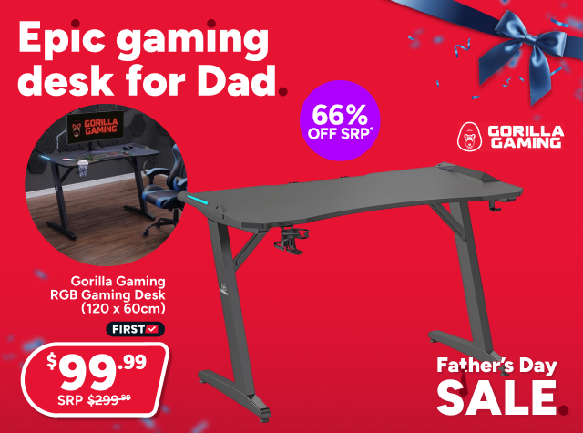 Gorilla Gaming RGB Gaming Desk (120 x 60cm)