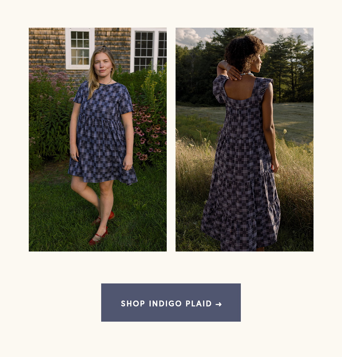 SHOP INDIGO PLAID