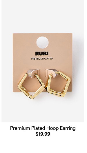 Premium Plated Hoop Earring, $19.99