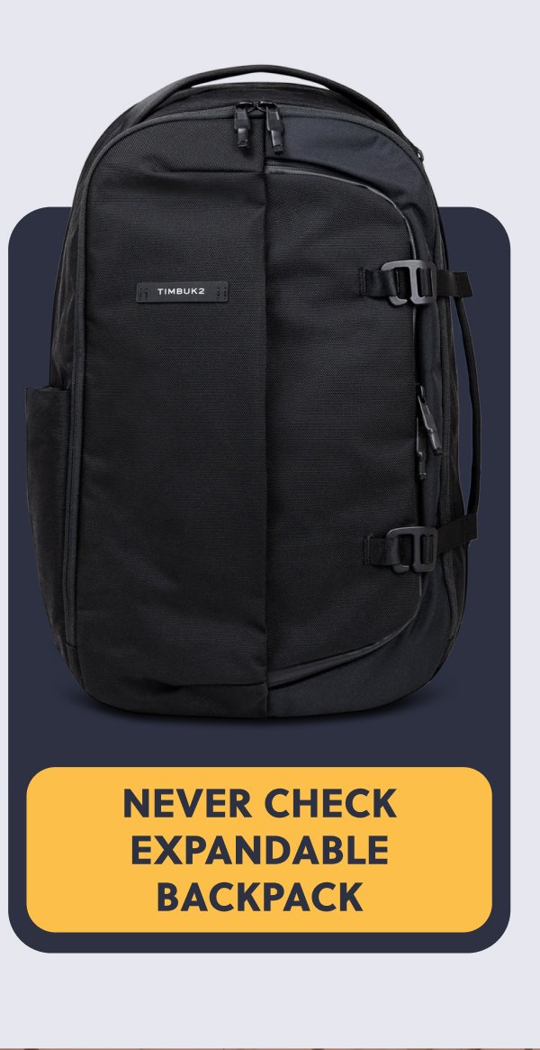 Never Check Expandable Backpack