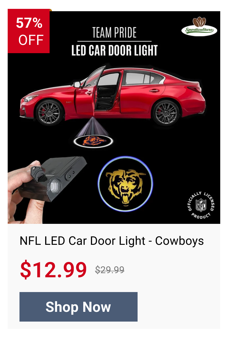 NFL LED Car Door Light - Cowboys