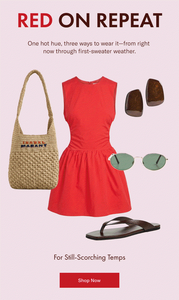 Red on Repeat: One hot hue, three ways to wear