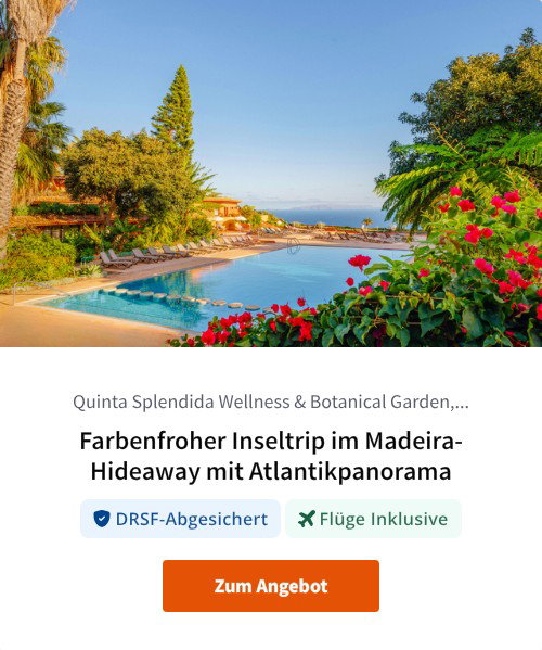 Farbenfroher Inseltrip im Madeira-Hideaway mit Atlantikpanorama